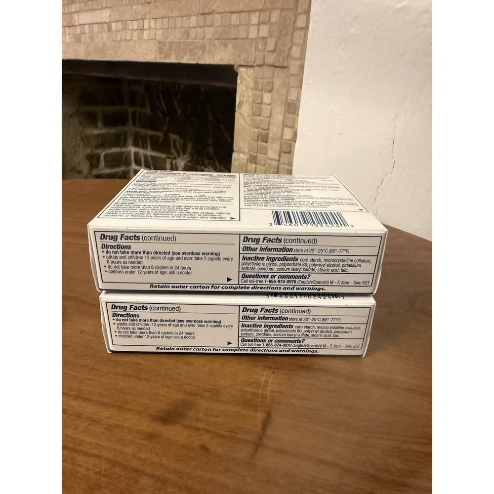 (2) Boxes Contac Day Cold + Flu Multi Symptom Medicine 24 Caplets Exp. 8/27 - Picture 7 of 7